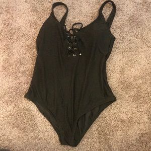 One piece bathing suit